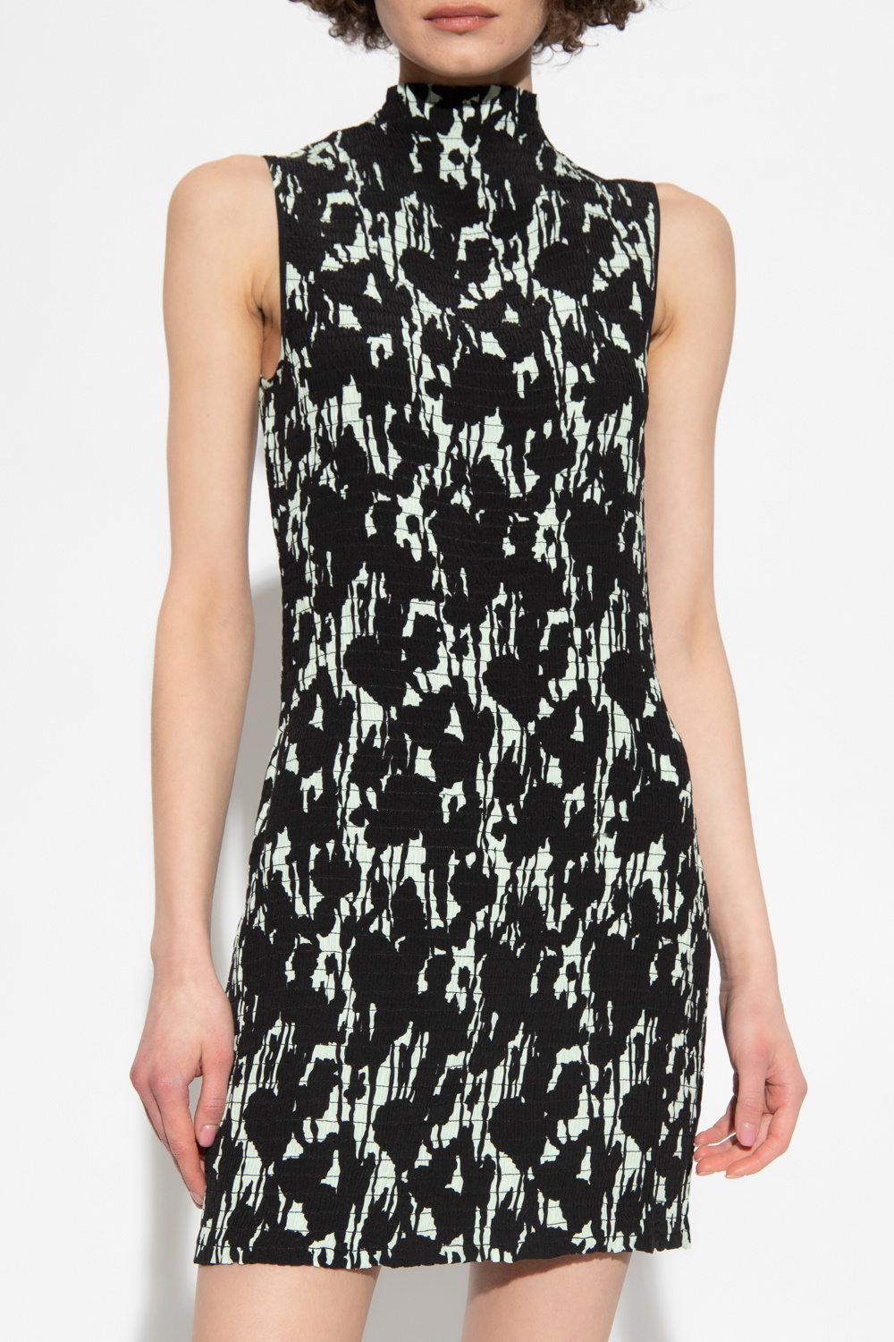 GenesinlifeShops GB Black Dress with decorative pattern Proenza